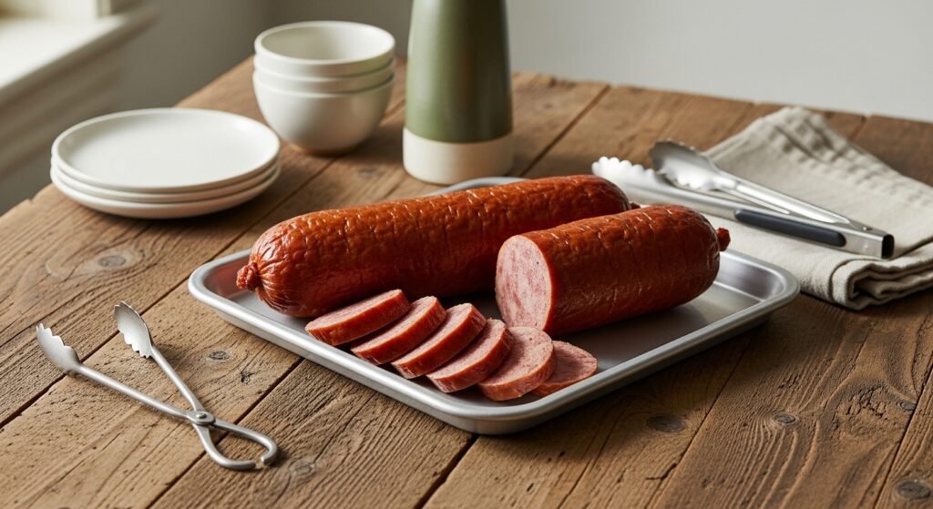 How to Make Smoked Sausage in the Oven That Is Perfectly Roasted Juicy and Deeply Caramelized