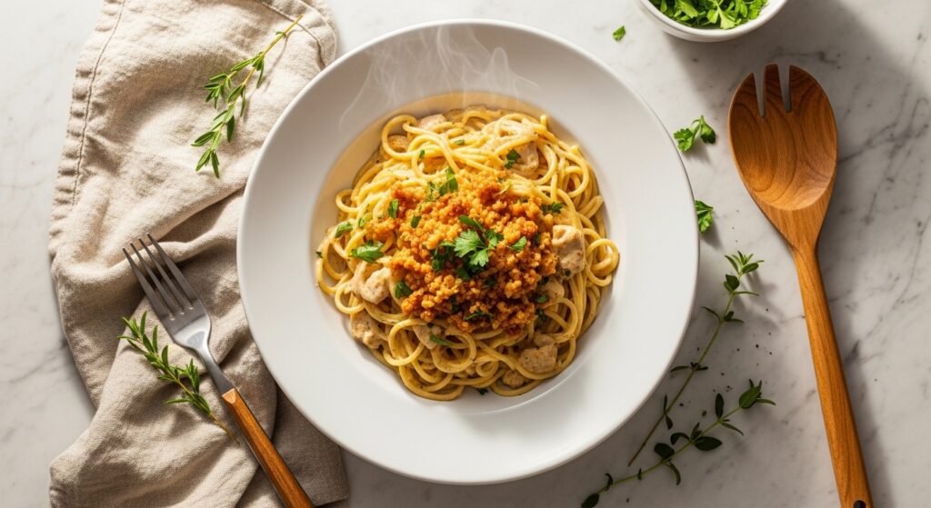 30 Unique Chicken Spaghetti Toppings and Mix-Ins to Elevate Every Single Creamy Pasta Bowl